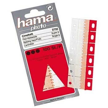 Hama Film Splicing Tape Cinekett selvklæbende film 100 stk Rød, Hvid