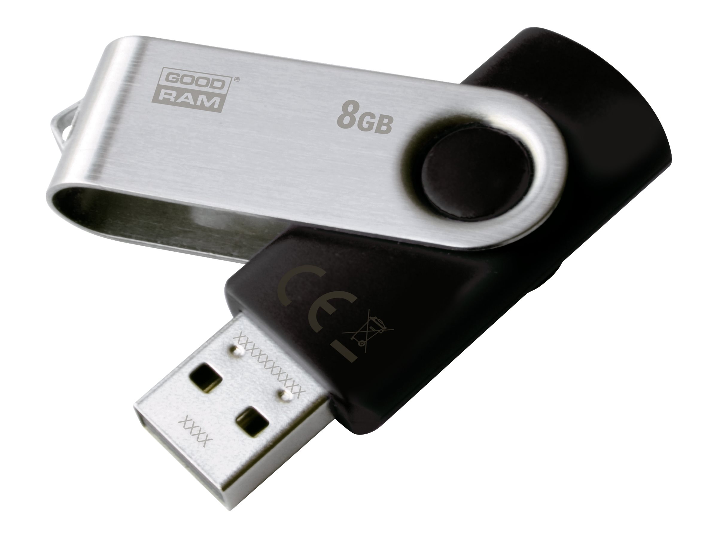 GOODRAM UTS2 8GB USB 2.0 USB stick Sort Sølv