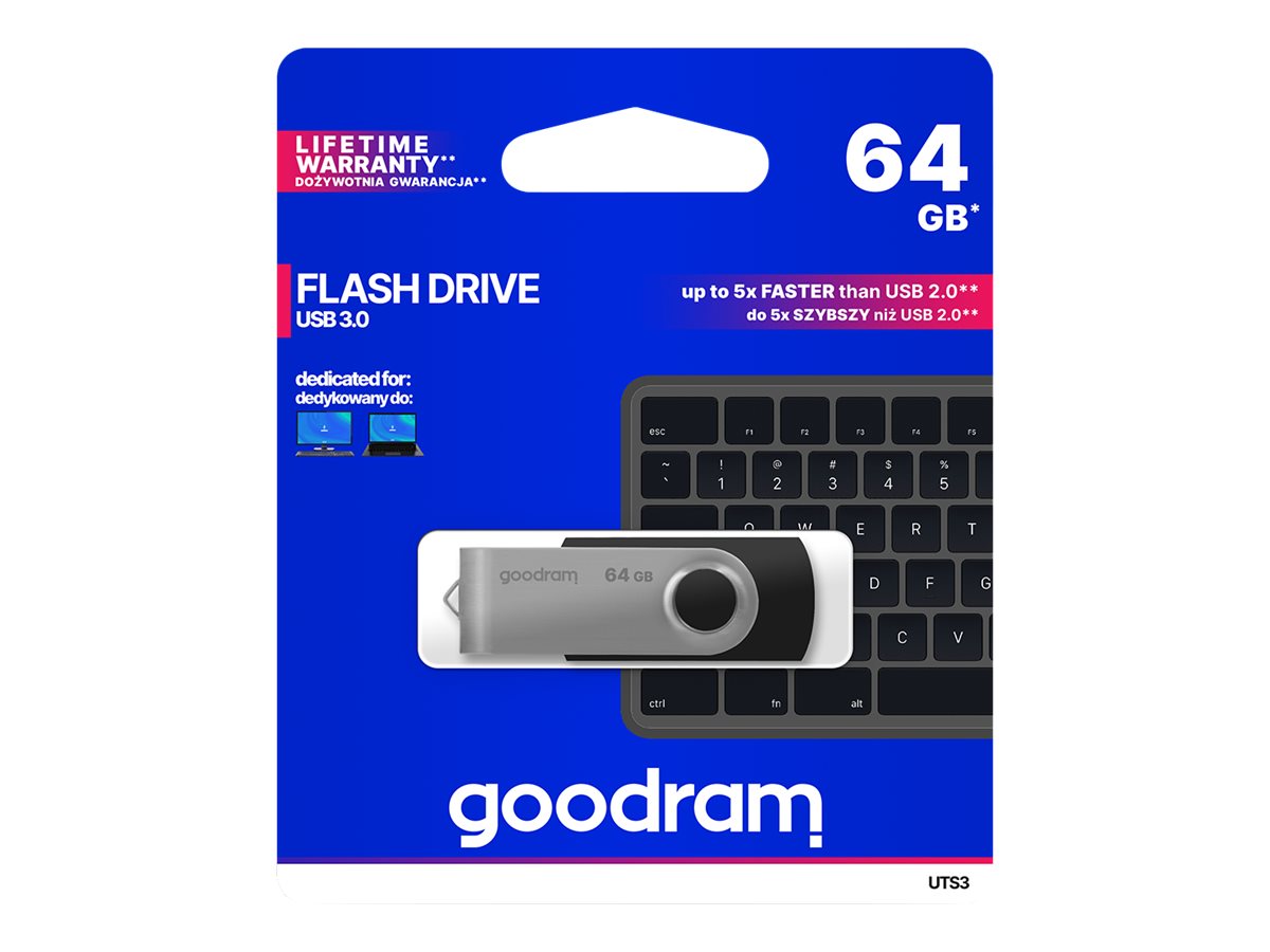 GOODRAM UTS3 64GB USB 3.1 USB stick Sort