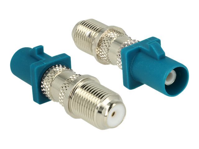 DeLOCK RF adapter Koaksial Blå Sølv