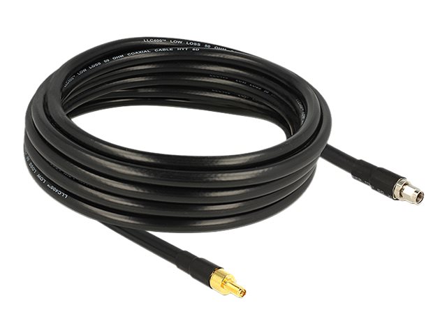 DeLOCK CFD400 LLC400 low loss 5m Forlængerkabel til antenne Sort