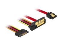 DeLOCK Seriel ATA-kabel Sort Orange Rød Gul 30cm