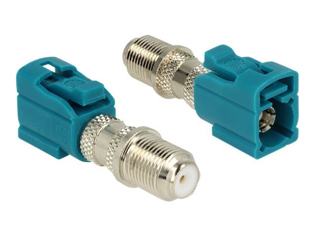 DeLOCK RF adapter Koaksial Blå Sølv