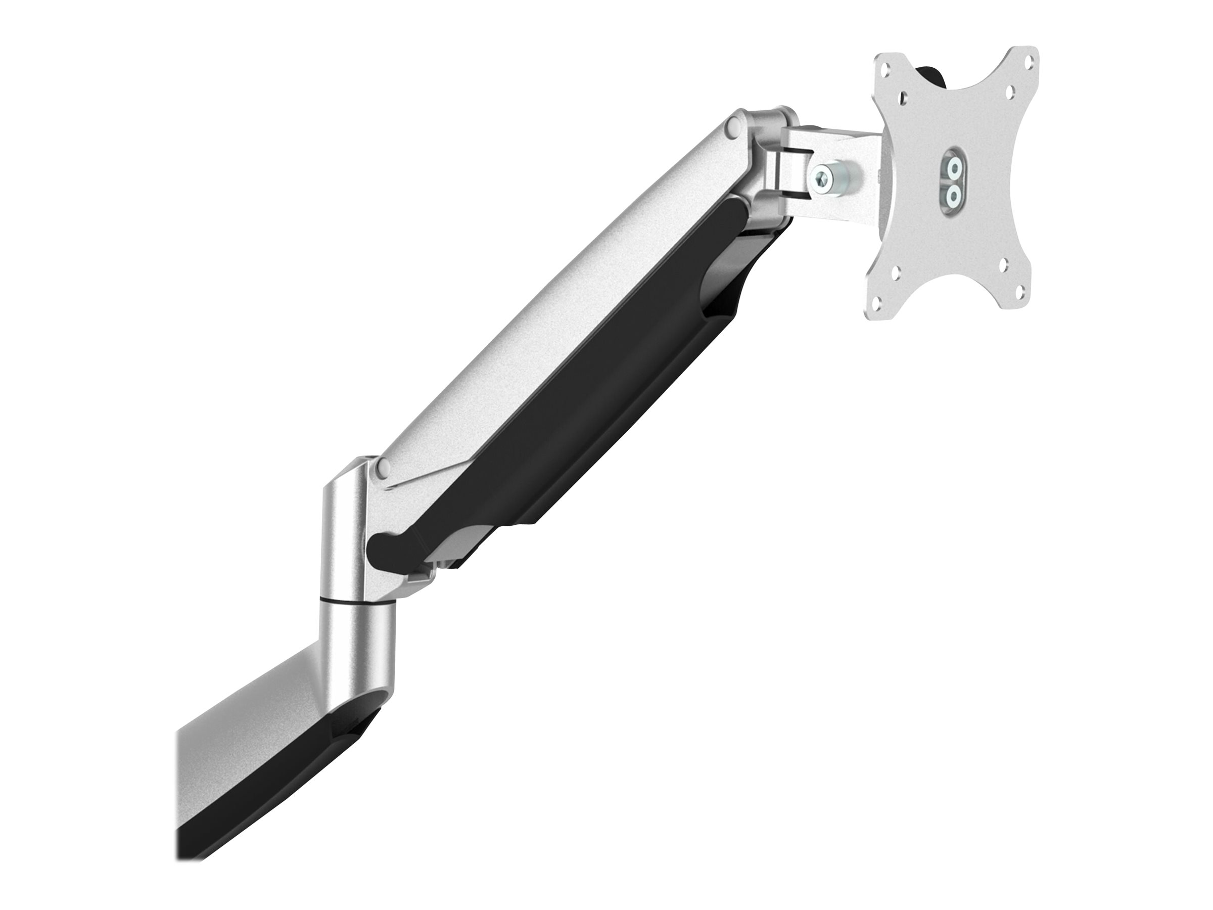 StarTech.com Desk Mount Monitor Arm, Heavy Duty Ergonomic VESA Monitor Arm, Single Display up to 9kg, Full Motion, Height Adjustable, Articulating, Aluminum, C-Clamp/Grommet, Silver - Small Footprint Design Monteringssæt LCD display 12-34