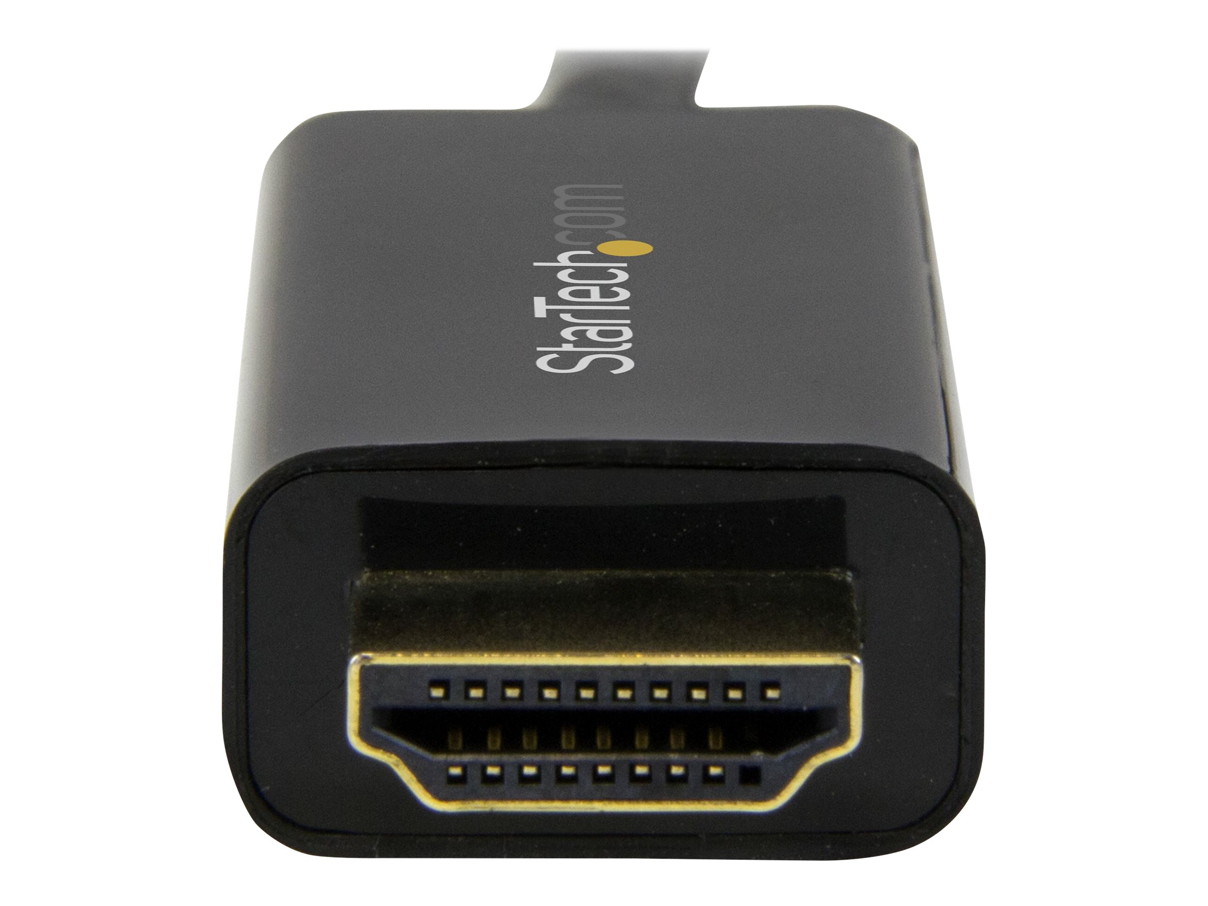 StarTech.com 6ft Mini DisplayPort to HDMI Cable - 4K 30hz Monitor Adapter Cable - mDP PC or Macbook to HDMI Display (MDP2HDMM2MB) Videoadapterkabel 2m Sort