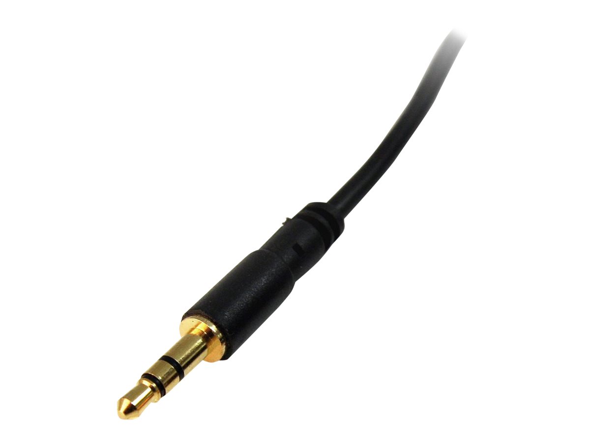 StarTech.com 3.5mm Audio Cable - 3 ft - Slim - M / M - AUX Cable - Male to Male Audio Cable - AUX Cord - Headphone Cable - Auxiliary Cable (MU3MMS) Audiokabel 91cm Sort