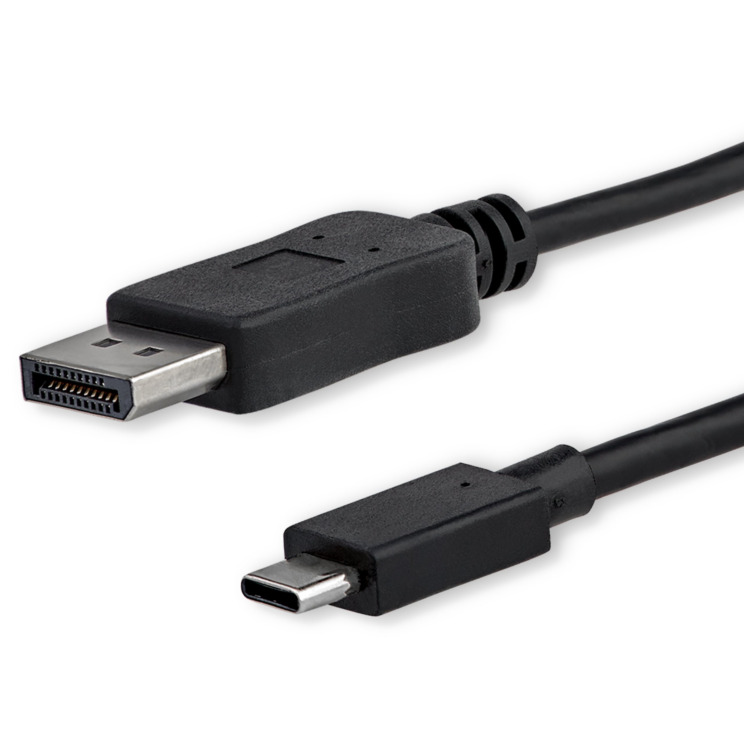 StarTech.com 24 pin USB-C han (input) -> 20 pin DisplayPort han (output) 1.8 m Sort
