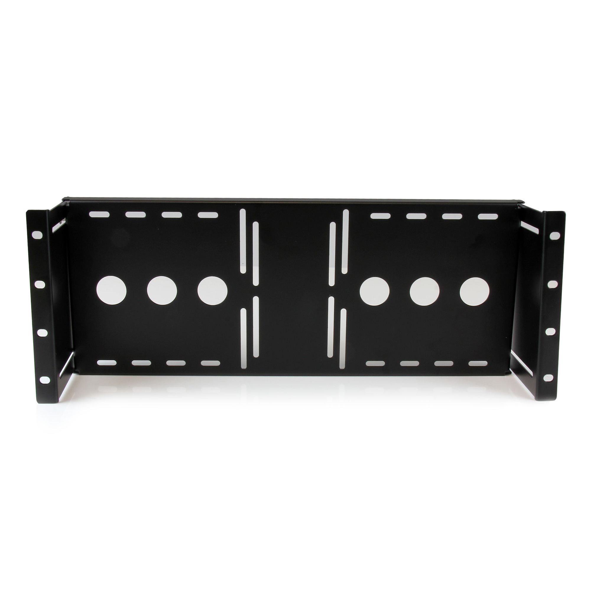StarTech.com 4U Universal VESA LCD Monitor Mounting Bracket for 19-inch Rack or Cabinet - TAA Compliant - Cold-Pressed Steel Bracket (RKLCDBK) Monteringssæt LCD display 19