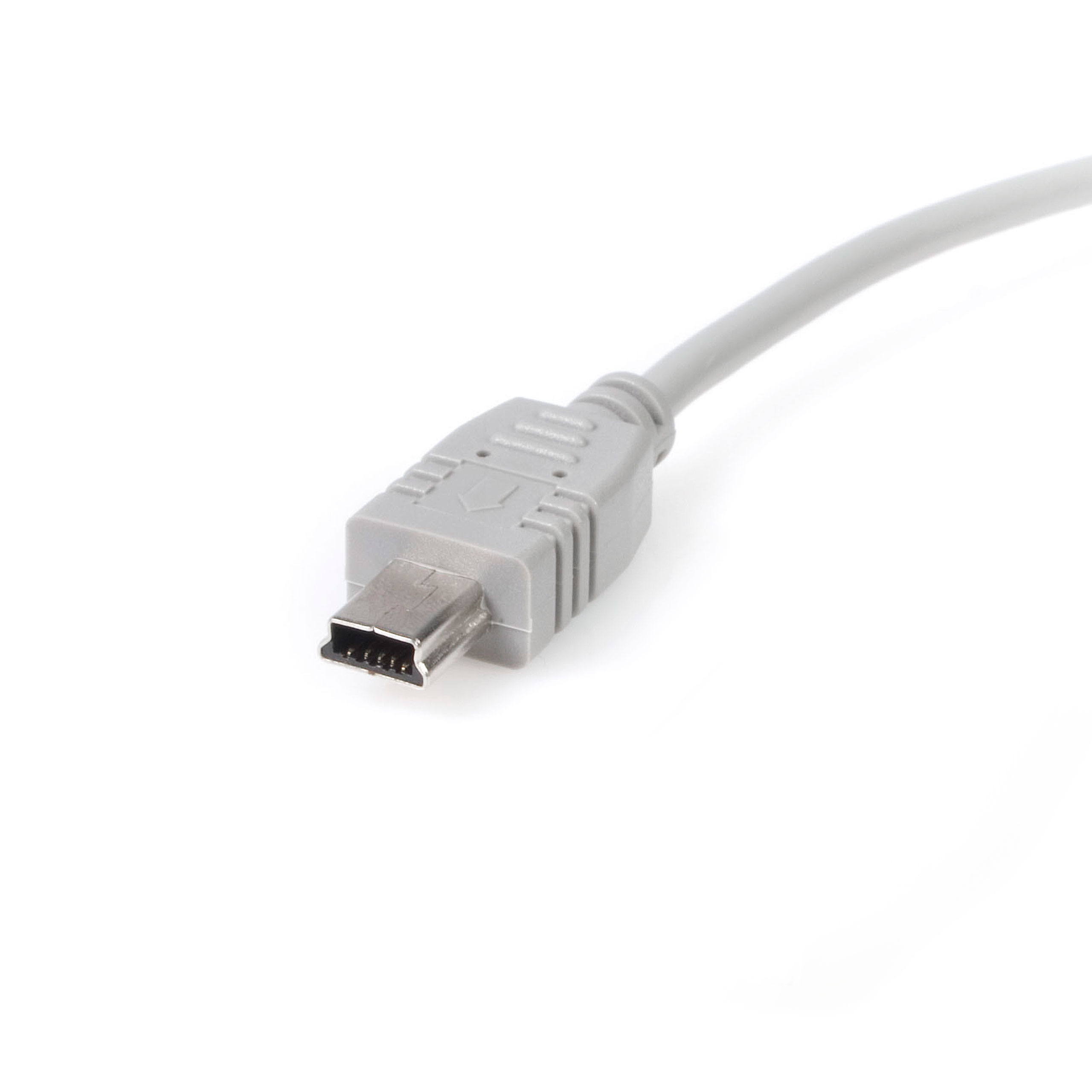 StarTech.com 6 in. USB to Mini USB Cable - USB 2.0 A to Mini B - Gray - Mini USB Cable (USB2HABM6IN) USB-kabel 15cm Grå
