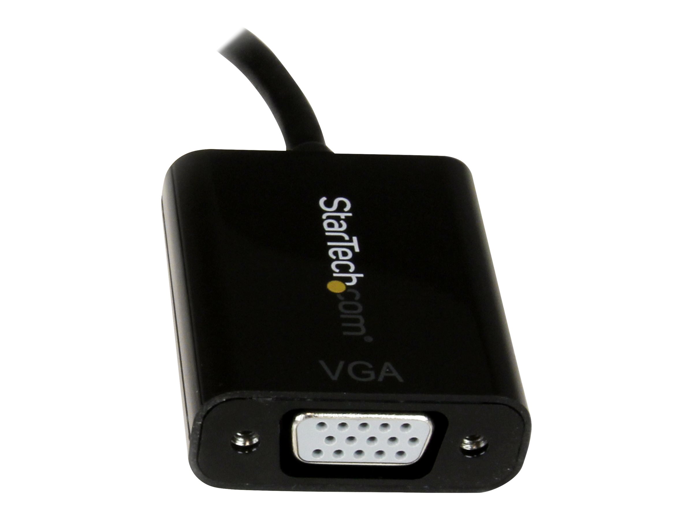 StarTech.com DisplayPort to VGA Display Adapter - 1080p 1920x1200 - Active DP to VGA (Male to Female) HD Video Converter for laptop/PC/Monitor (DP2VGA3) Display-adapter 10cm Sort
