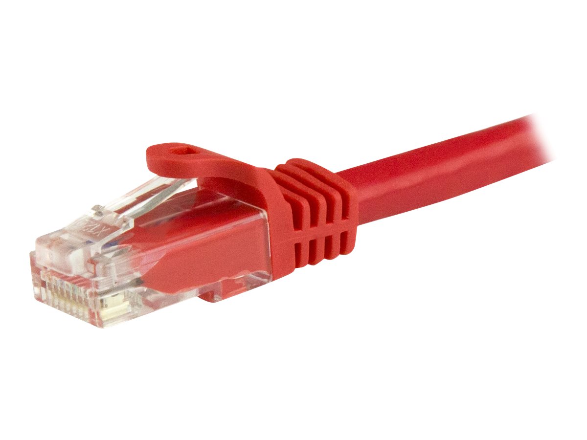 StarTech.com 5m CAT6 Cable - Red Snagless CAT 6 Wire - 100W RJ45 UTP 650MHz Category 6 Network Patch Cord UL/TIA (N6PATC5MRD) CAT 6 Ikke afskærmet parsnoet (UTP) 5m Patchkabel Rød