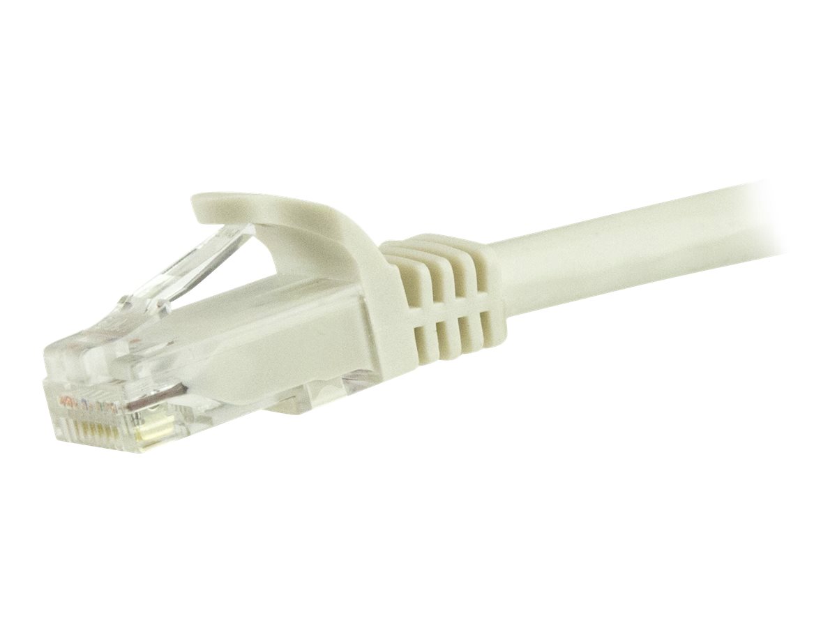 StarTech.com 5m CAT6 Cable - White Snagless CAT 6 Wire - 100W RJ45 UTP 650MHz Category 6 Network Patch Cord UL/TIA (N6PATC5MWH) CAT 6 Ikke afskærmet parsnoet (UTP) 5m Patchkabel Hvid
