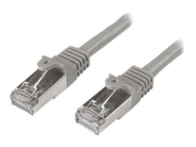 StarTech.com 1m CAT6 Ethernet Cable, 10 Gigabit Shielded Snagless RJ45 100W PoE Patch Cord, CAT 6 10GbE SFTP Network Cable w/Strain Relief, Grey, Fluke Tested/Wiring is UL Certified/TIA - Category 6 - 26AWG (N6SPAT1MGR) CAT 6 Kabel med afskærmning med fol