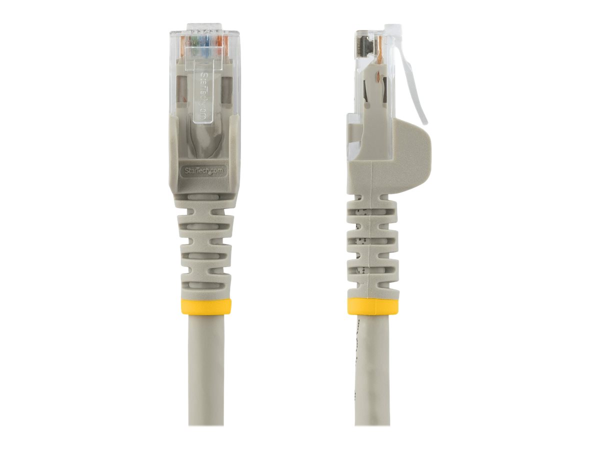 StarTech.com 10m CAT6 Ethernet Cable, 10 Gigabit Snagless RJ45 650MHz 100W PoE Patch Cord, CAT 6 10GbE UTP Network Cable w/Strain Relief, Grey, Fluke Tested/Wiring is UL Certified/TIA - Category 6 - 24AWG (N6PATC10MGR) CAT 6 Ikke afskærmet parsnoet (UTP)
