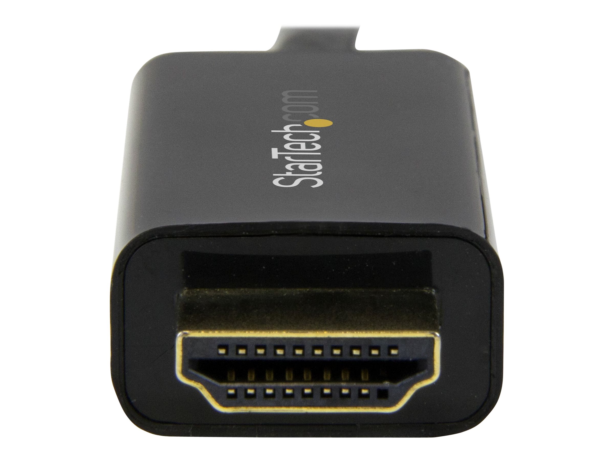StarTech.com Mini DisplayPort to HDMI Adapter Cable - mDP to HDMI Adapter with Built-in Cable - Black - 5 m (15 ft.) - Ultra HD 4K 30Hz (MDP2HDMM5MB) Videoadapterkabel 5m Sort