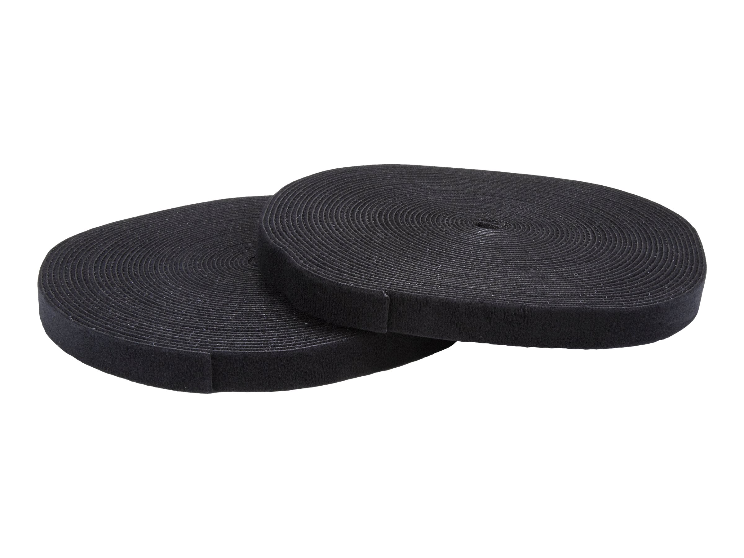 StarTech.com 100ft. Hook and Loop Roll - Cut-to-Size Reusable Cable Ties - Bulk Industrial Wire Fastener Tape - Adjustable Fabric Wraps - Black (HKLP100) 30.4m Sort