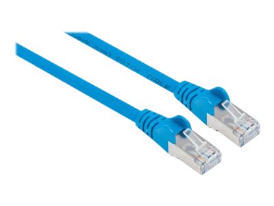 Intellinet Network Patch Cable, Cat6, 1m, Blue, Copper, S/FTP, LSOH / LSZH, PVC, RJ45, Gold Plated Contacts, Snagless, Booted, Lifetime Warranty, Polybag CAT 6 SFTP, PiMF 1m Netværkskabel Blå