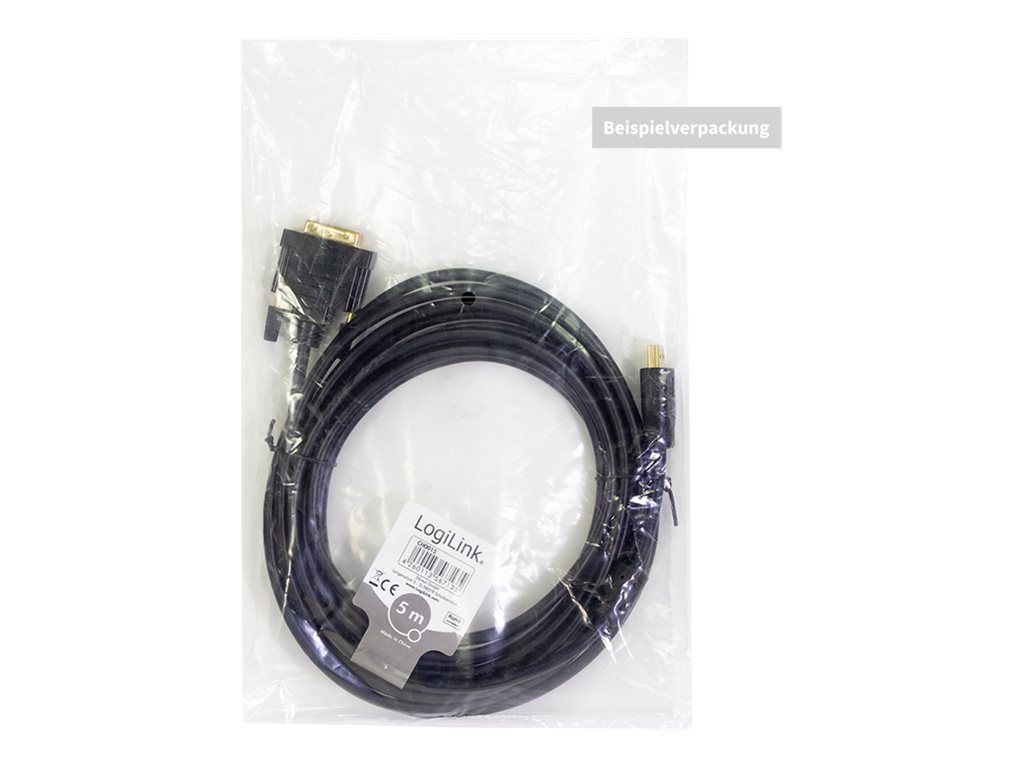 LogiLink Videoadapterkabel 2m Sort