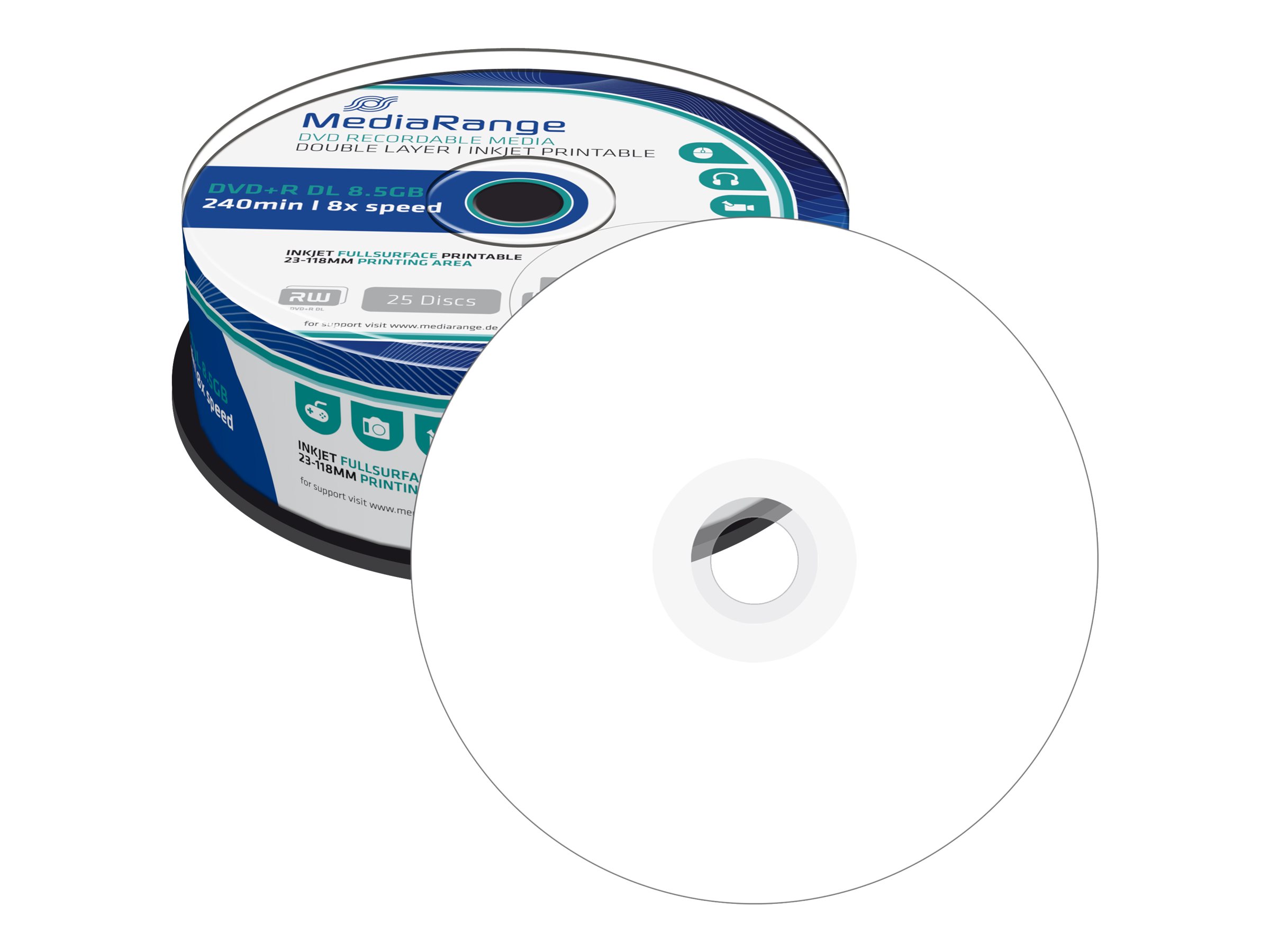 MediaRange 25x DVD+R DL 8.5GB