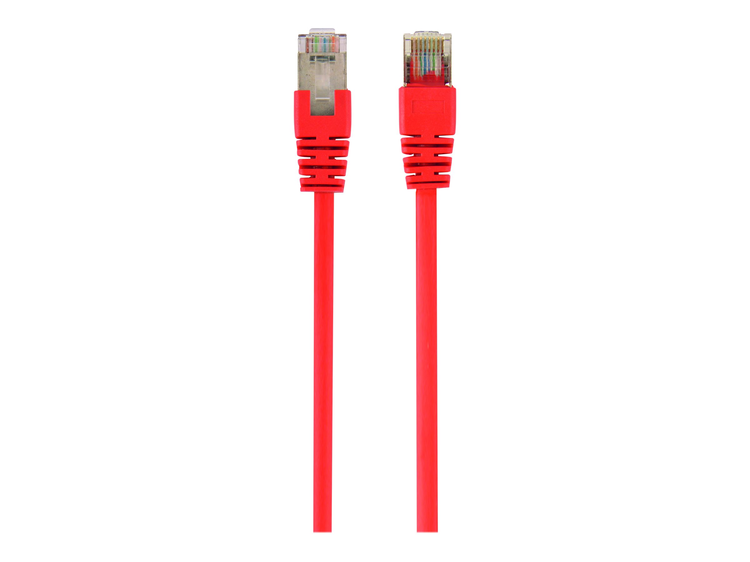 Gembird Kabel med afskærmning med folie og kobberfletning (SFTP 2m Patchkabel Rød