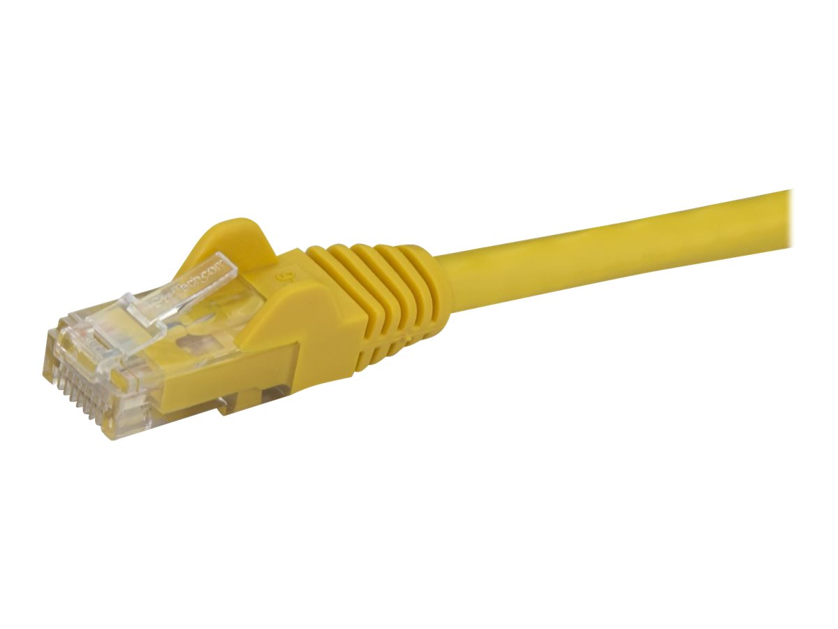StarTech.com 10m CAT6 Ethernet Cable, 10 Gigabit Snagless RJ45 650MHz 100W PoE Patch Cord, CAT 6 10GbE UTP Network Cable w/Strain Relief, Yellow, Fluke Tested/Wiring is UL Certified/TIA - Category 6 - 24AWG (N6PATC10MYL) CAT 6 10m Patchkabel Yellow