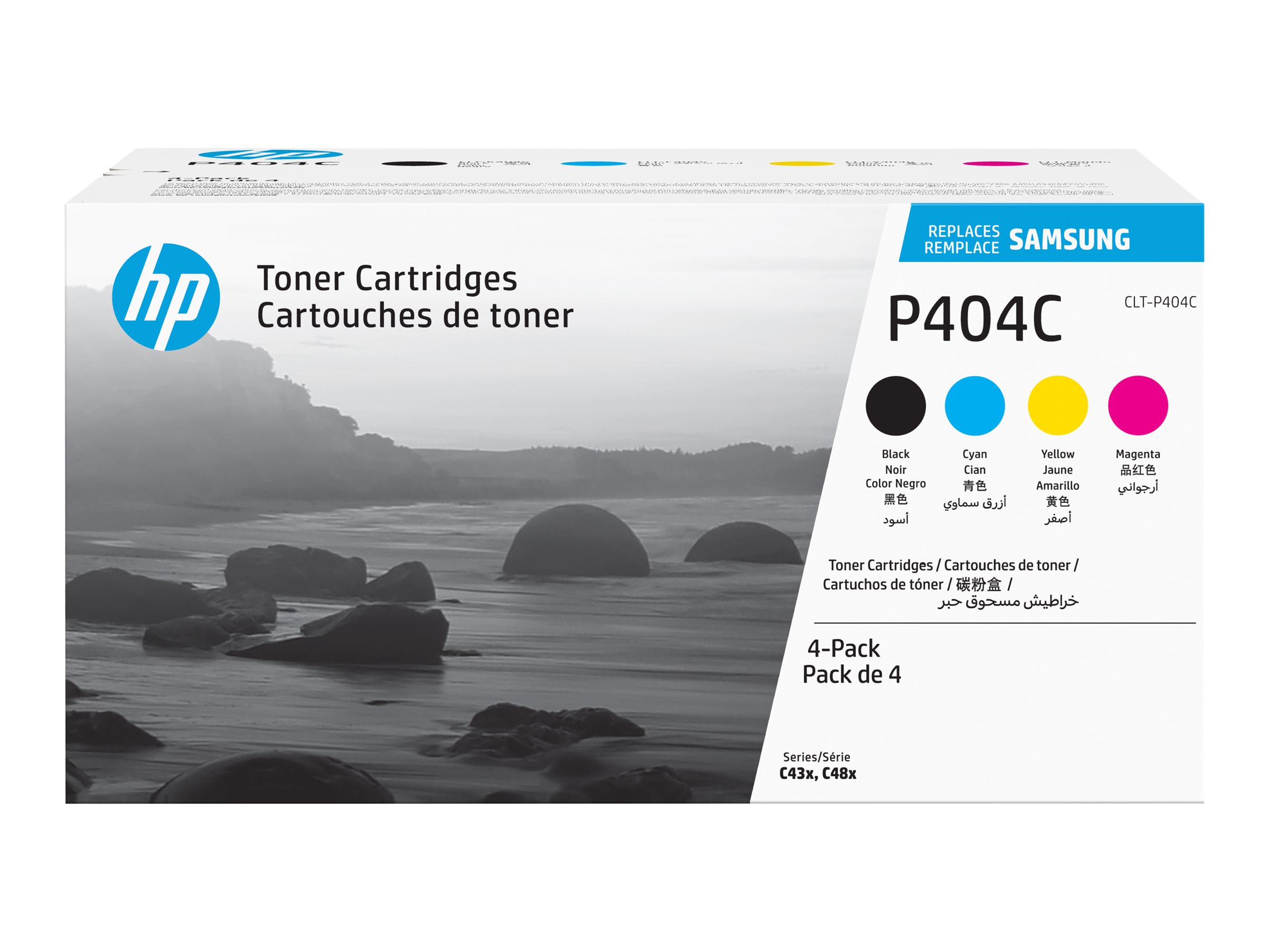 Samsung CLT-P404C Sort Gul Cyan Magenta Toner SU365A
