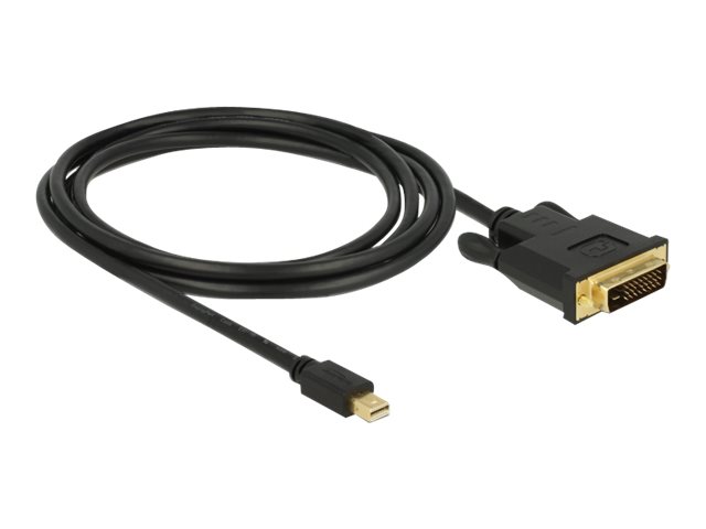 Delock Videoadapterkabel 2m Sort