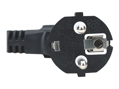 Manhattan Power Cord/Cable, Euro 2-pin plug (CEE 7/4) to C13 Female (kettle lead), 1.8m, 16A, Black, Lifetime Warranty, Polybag Strømkabel 1.8m Sort