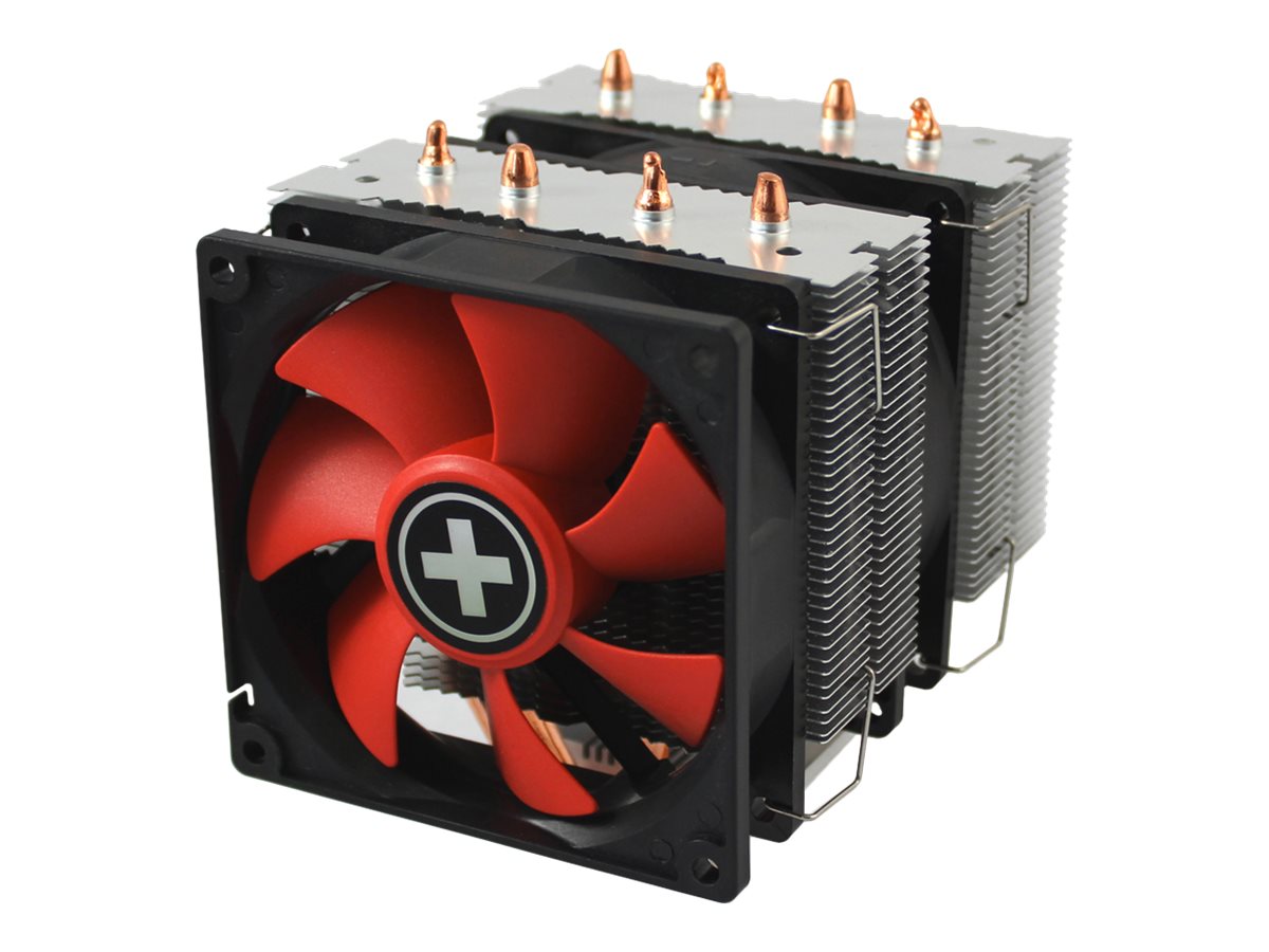 Xilence Performance C Series M504D Processor-køler 1-pack Sort Rød Sølv 92 mm