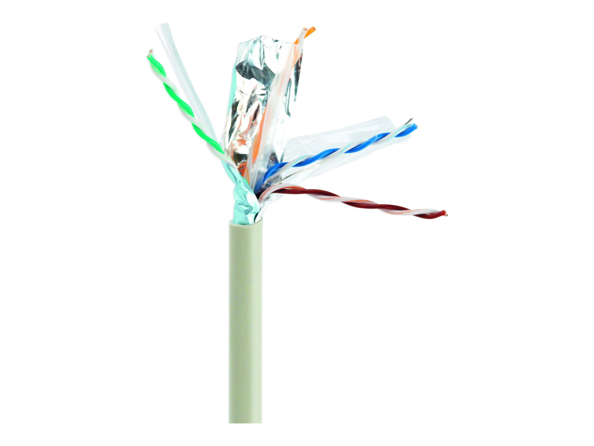 Gembird CAT 6 Kabel med folie og kobberfletning (FTP) 100m Bulkkabel Grey