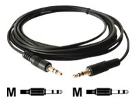 Kramer C-A35M/A35M | 3,5mm tele - 3,5mm tele Pach cable | 3m | Sort