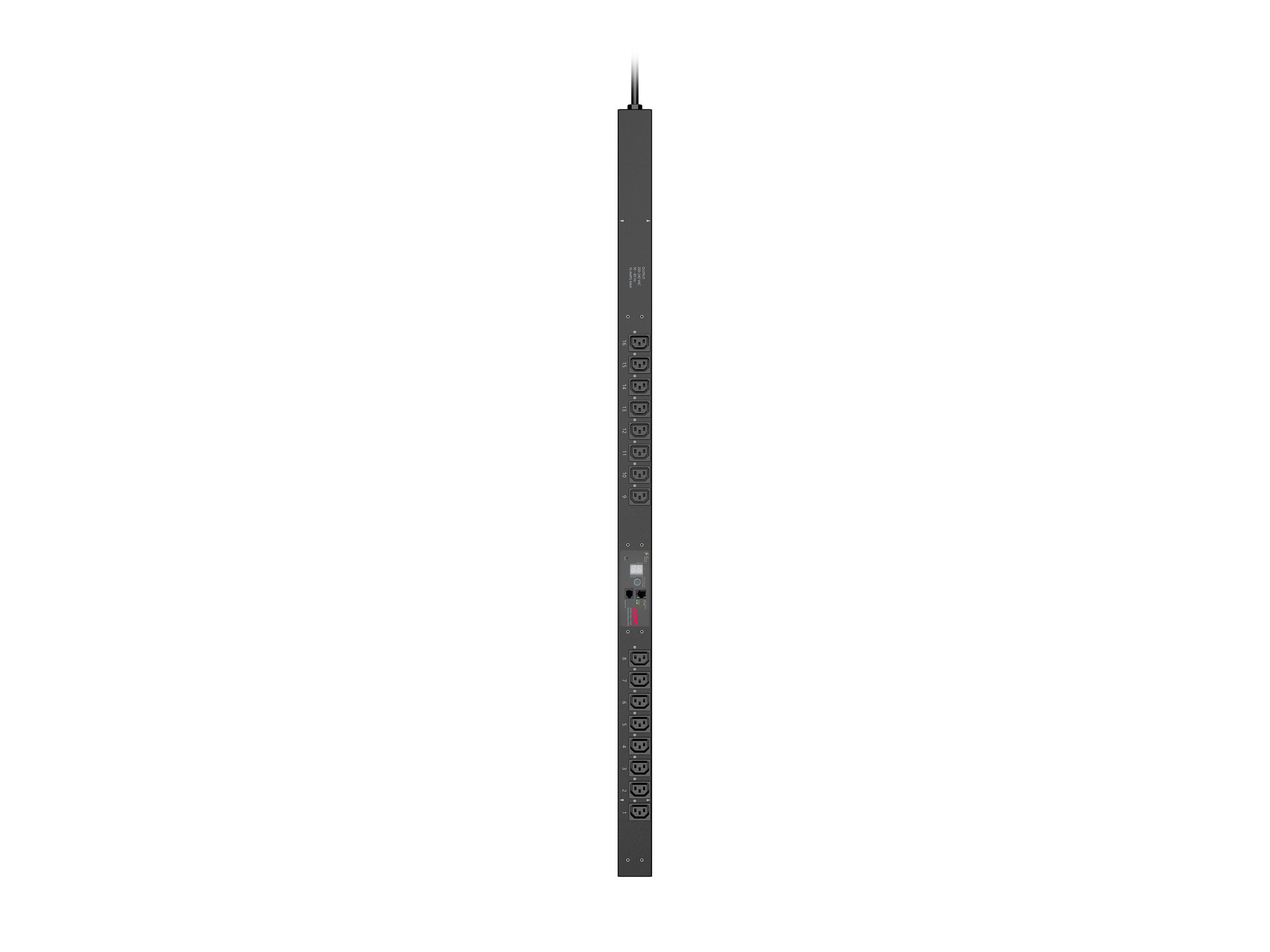 APC Switched Rack PDU Zero U Strømfordelingsenhed 16-stik 10A Sort 3.05m