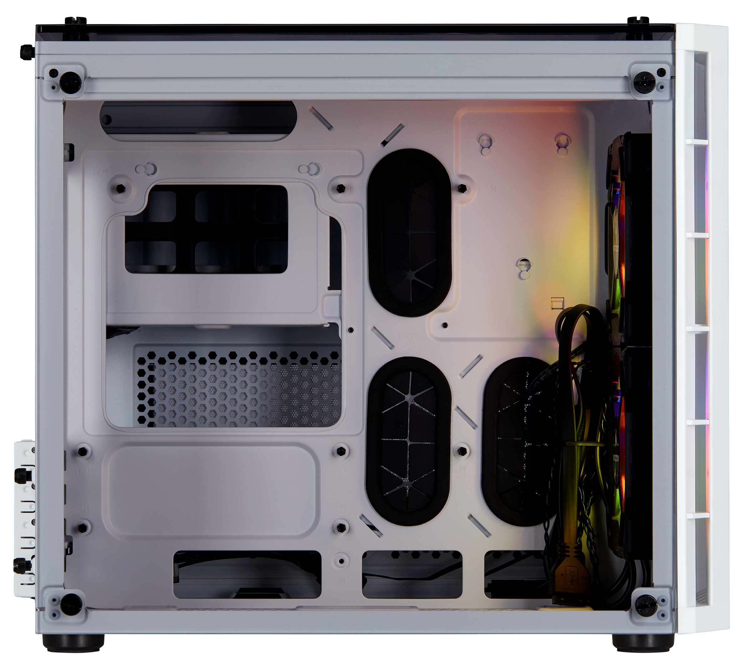 CORSAIR Crystal Series 280X RGB Tower Micro ATX Hvid