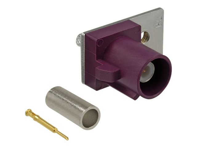 Delock FAKRA D plug spring pin for crimping 1 prepunched hole Lilla