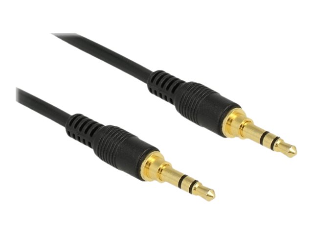 Delock Audiokabel 1m Sort
