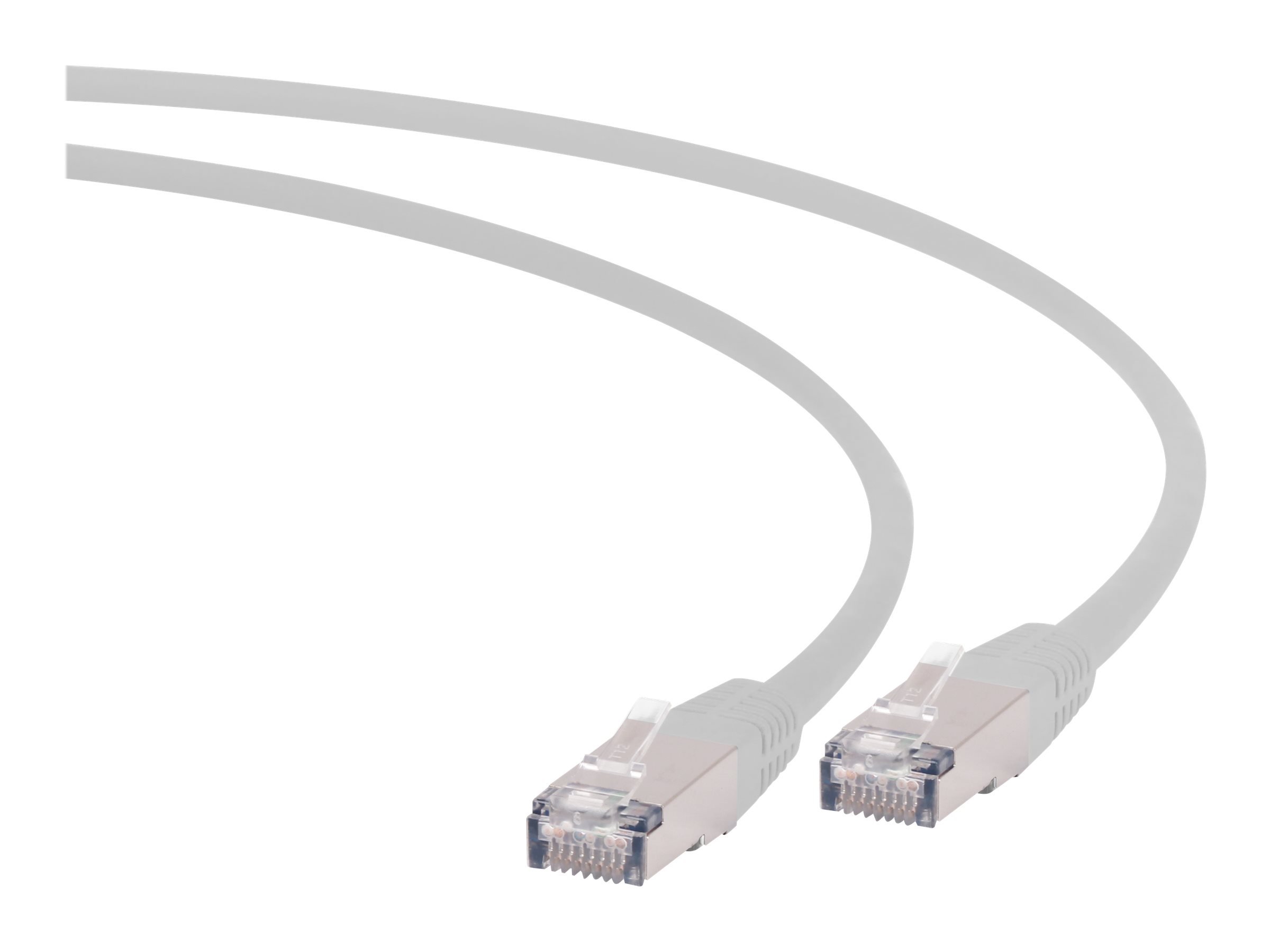 Cablexpert CAT 6a Kabel med afskærmning med folie og kobberfletning (SFTP 1m Patchkabel Grey
