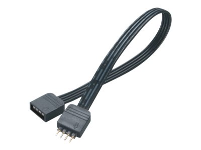 Akasa LED-striplysforlængerkabel 50cm Sort