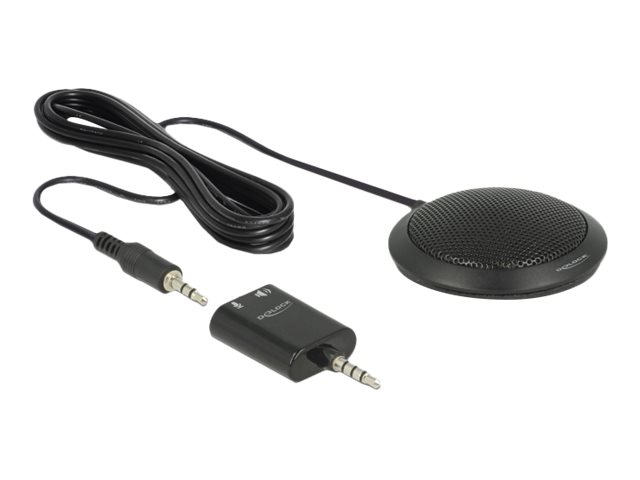 DeLOCK Condenser Table Microphone Mikrofon Kablet -32dB Sort