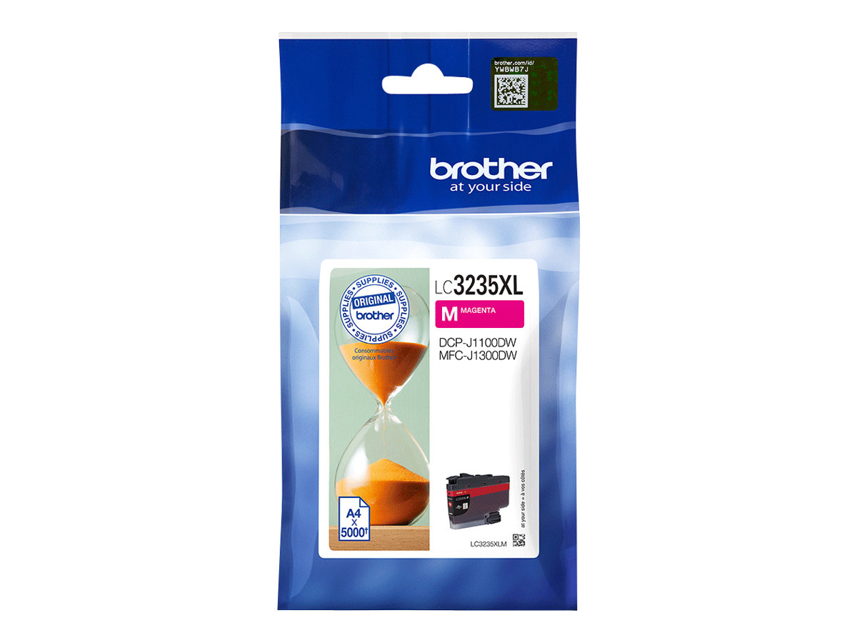 Brother LC 3235XLM Magenta 5000 sider Blæk