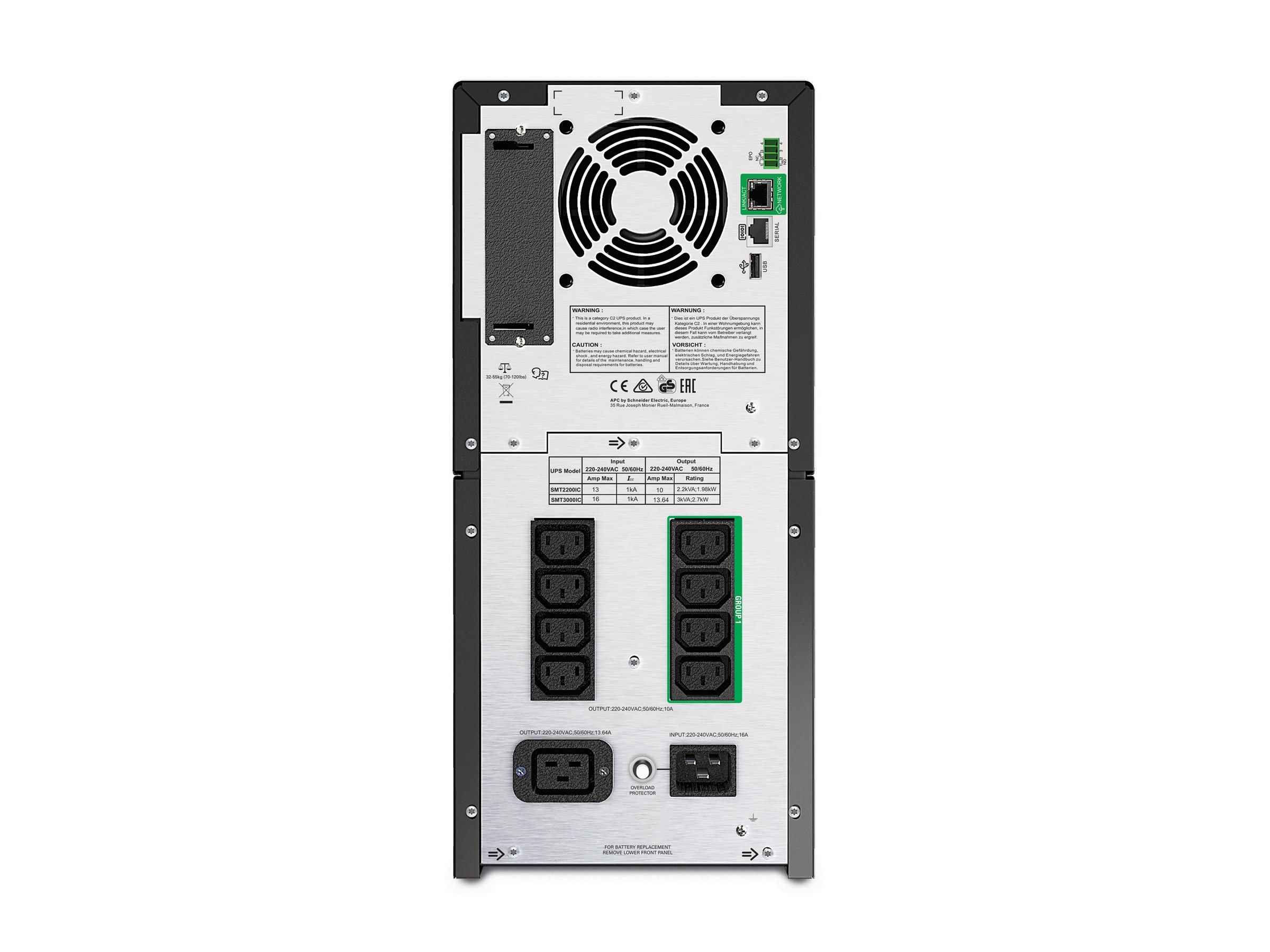 APC Smart-UPS SMT3000IC UPS 2.7kW 3000VA