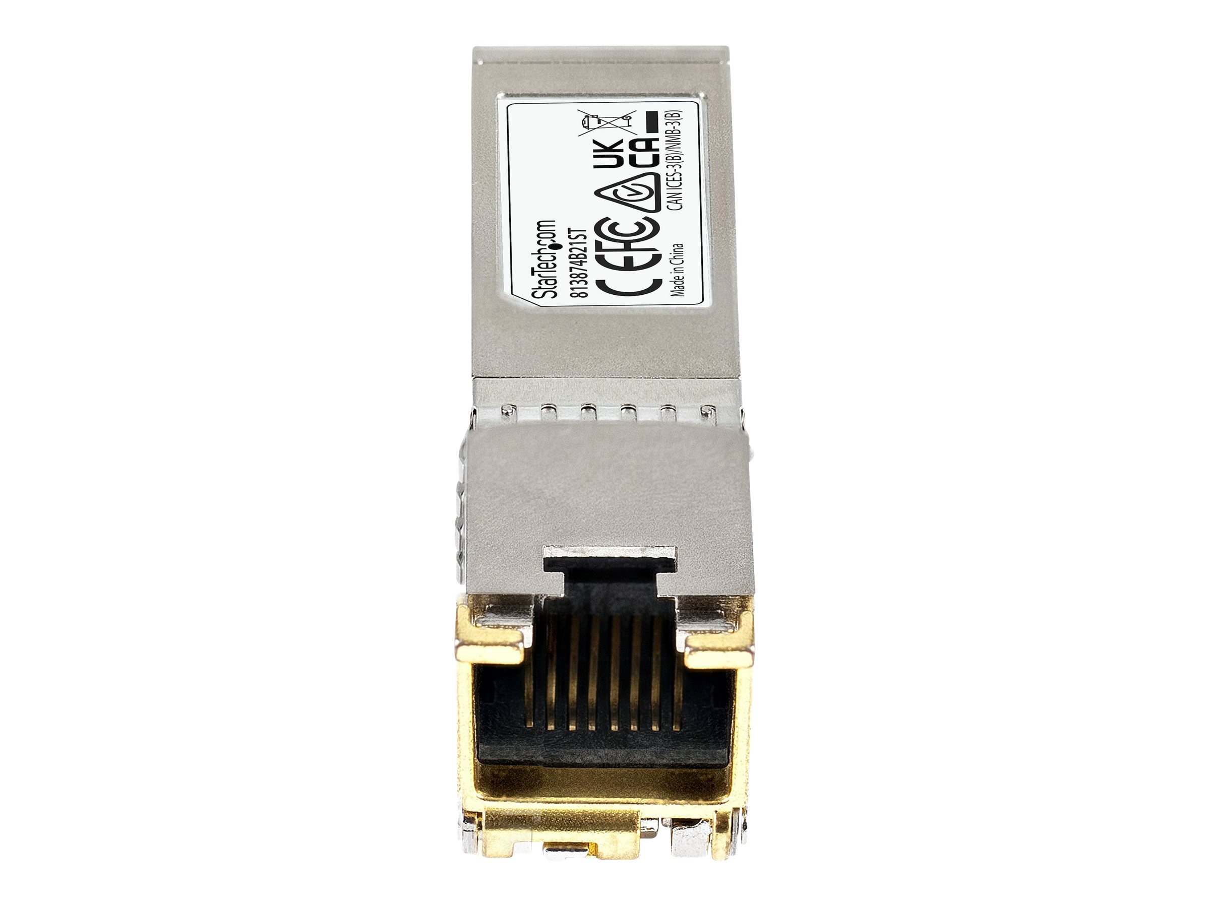 StarTech.com HPE 813874-B21 Compatible SFP Module - 10GBASE-T - 10GE SFP to RJ45 Cat6/Cat5e - 30m SFP+ transceiver modul