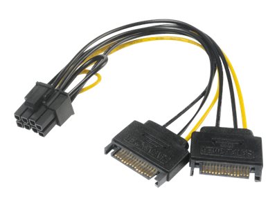 Akasa Strømforsyningsadapter 15cm Sort