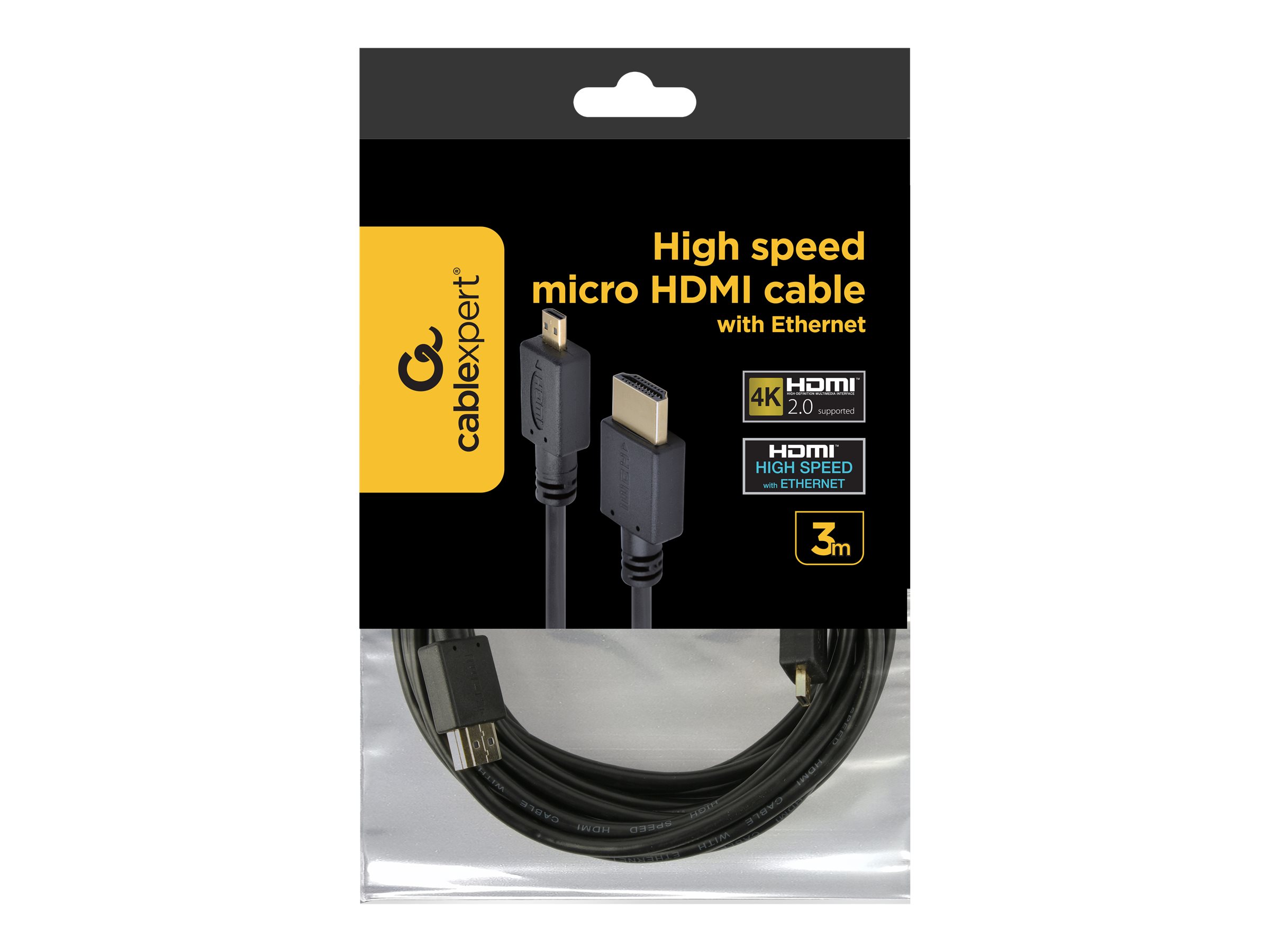 Gembird HDMI-kabel 3m Sort