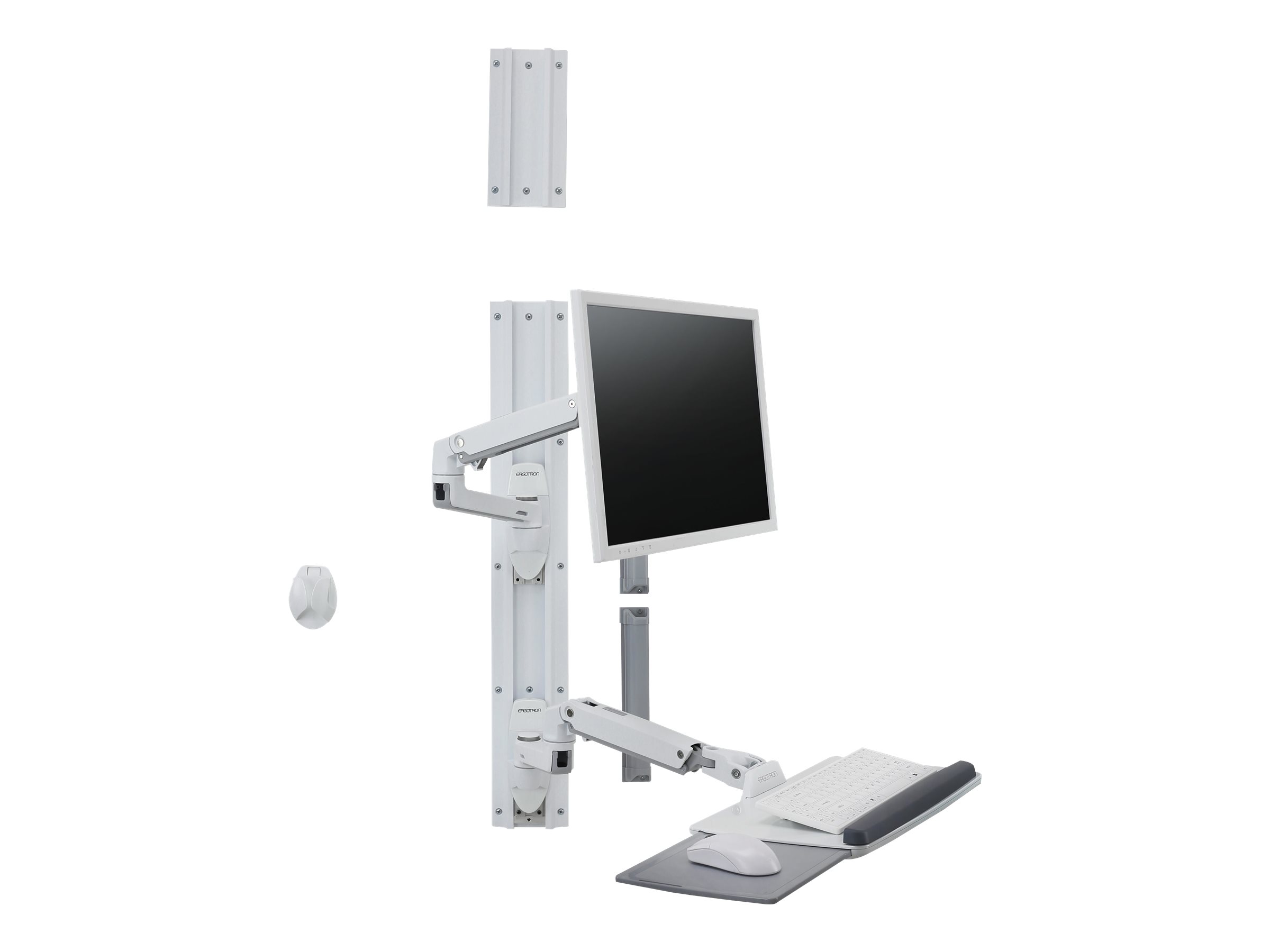 Ergotron LX Wall Mount System Monteringssæt LCD-display/tastatur/mus Op til 32