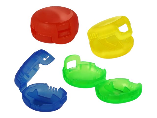 Delock Marker Clip Set Blå Grøn Rød Gul
