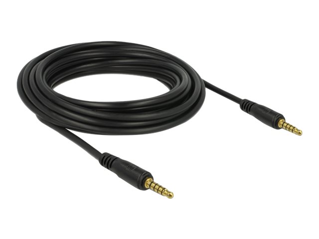Delock Audiokabel 5m Sort