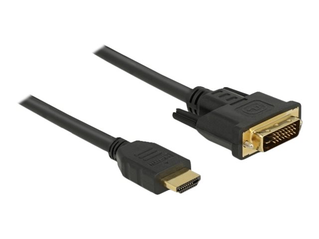 Delock Videoadapterkabel 3m Sort