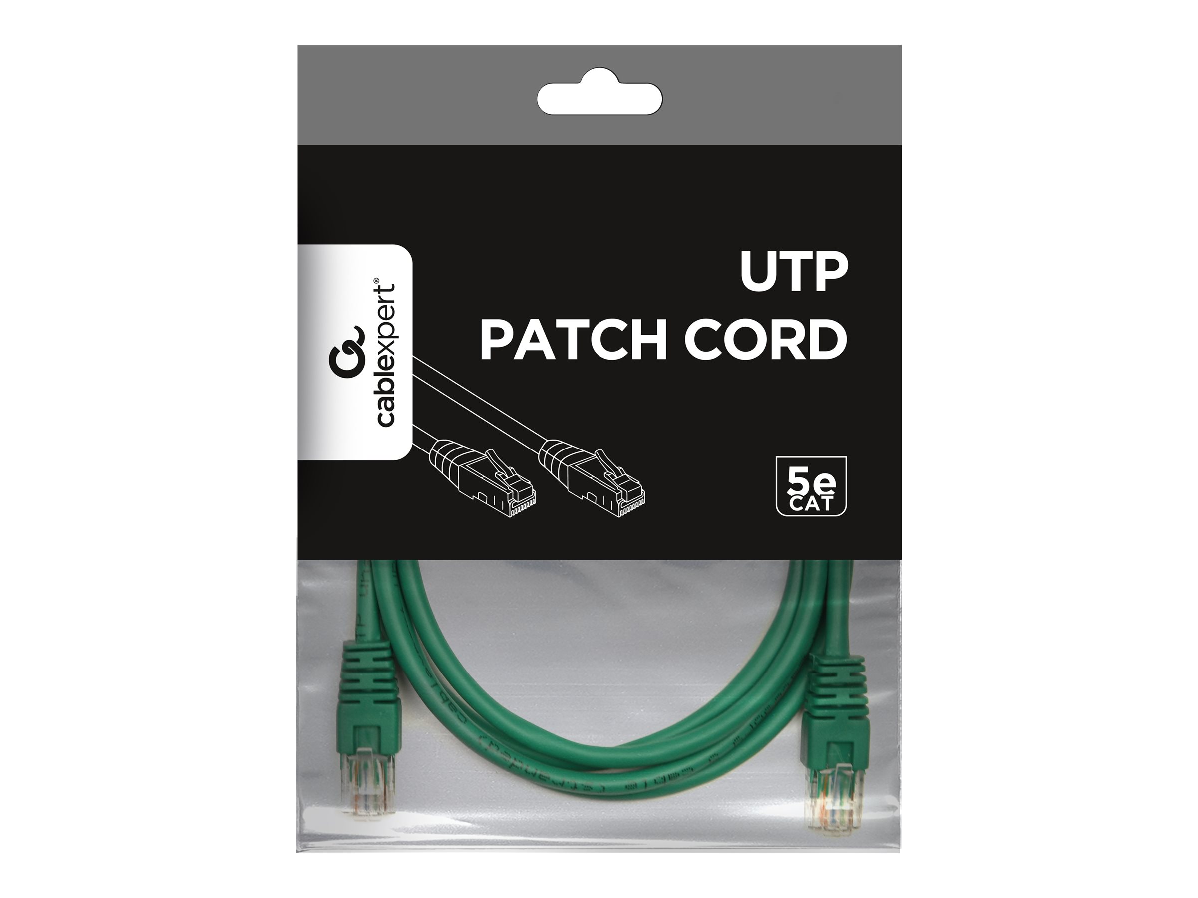 Gembird CAT 5e Ikke afskærmet parsnoet (UTP) 1m Patchkabel Grøn