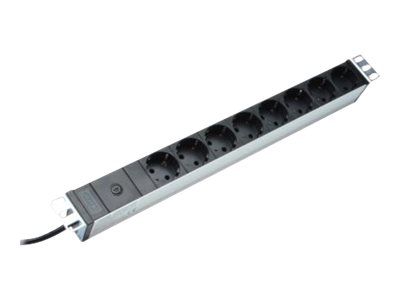 DIGITUS Professional DN-95410 Strømfordelingsenhed 8-stik 10A Sort