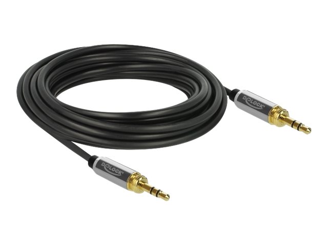 Delock Audiokabel 5m Sort